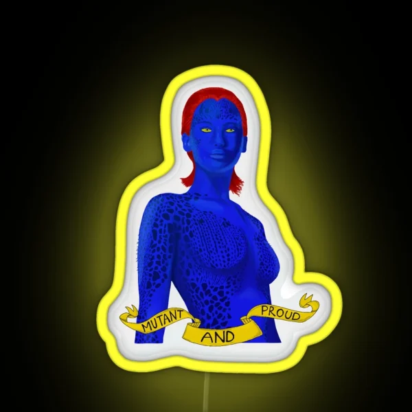Mystique Mutant RGB Neon Sign