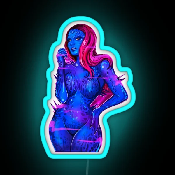 Mystique Mutant RGB Neon Sign