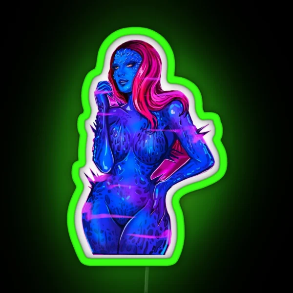 Mystique Mutant RGB Neon Sign