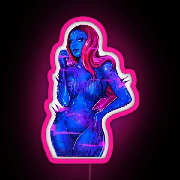 Mystique Mutant RGB Neon Sign