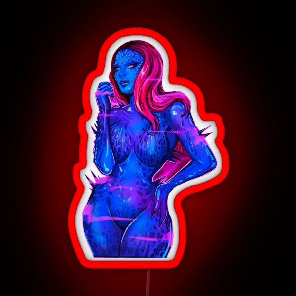 Mystique Mutant RGB Neon Sign
