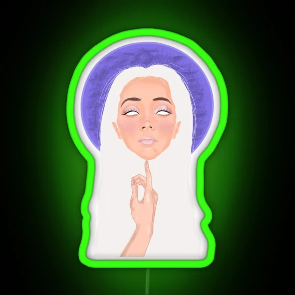 Mystique Space Woman Led RGB Neon Sign