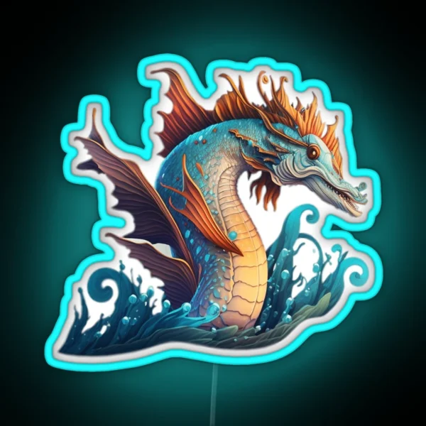 Mythical Sea Creatures RGB Neon Sign