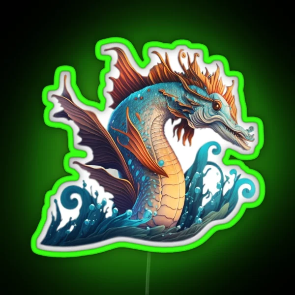 Mythical Sea Creatures RGB Neon Sign