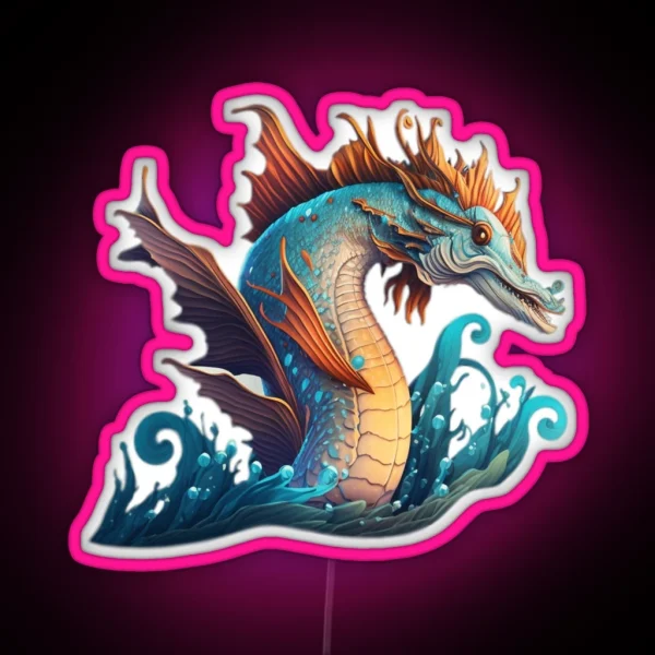 Mythical Sea Creatures RGB Neon Sign