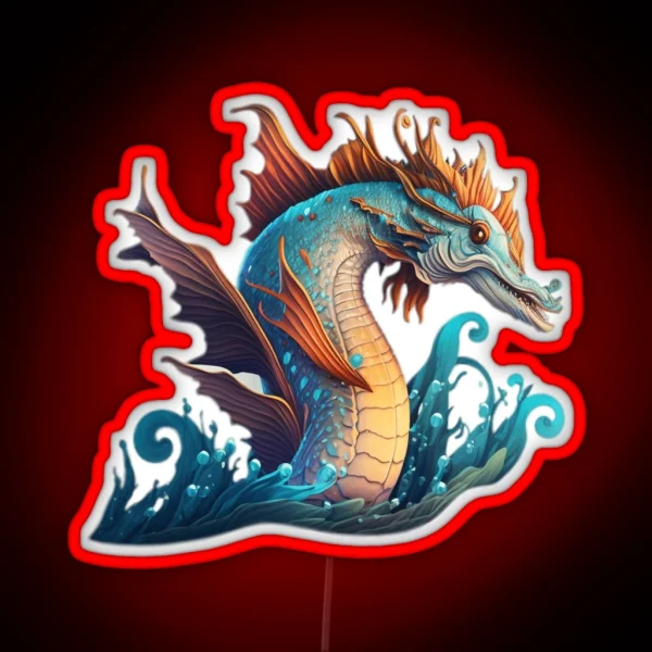 Mythical Sea Creatures RGB Neon Sign