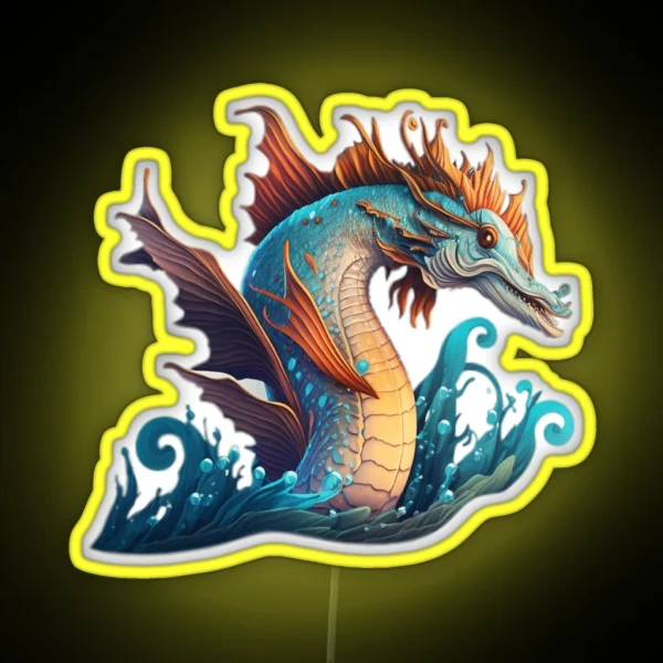 Mythical Sea Creatures RGB Neon Sign