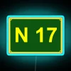 RGB Neon Wall Sign in 17 Colors with Unique Design