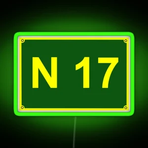 N 17 RGB Neon Sign