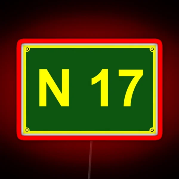 N 17 RGB Neon Sign