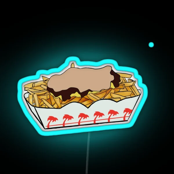 N And Out Animal Style Fries RGB Neon Sign