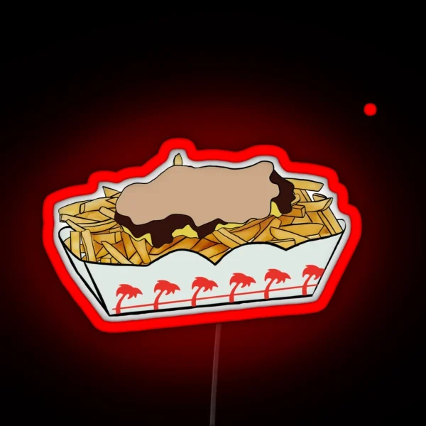 N And Out Animal Style Fries RGB Neon Sign