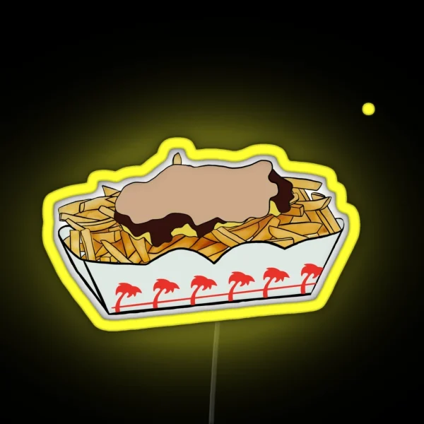 N And Out Animal Style Fries RGB Neon Sign