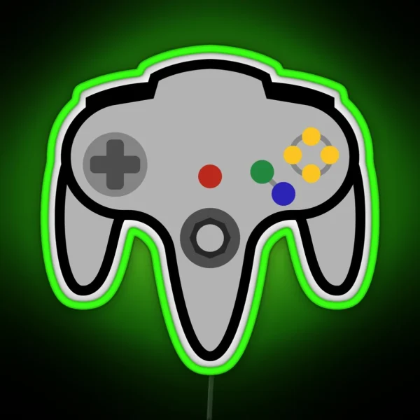 N64 Controller RGB Neon Sign