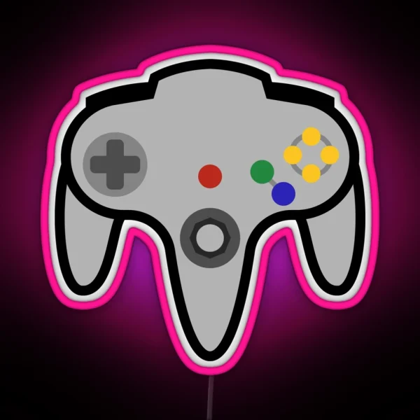 N64 Controller RGB Neon Sign