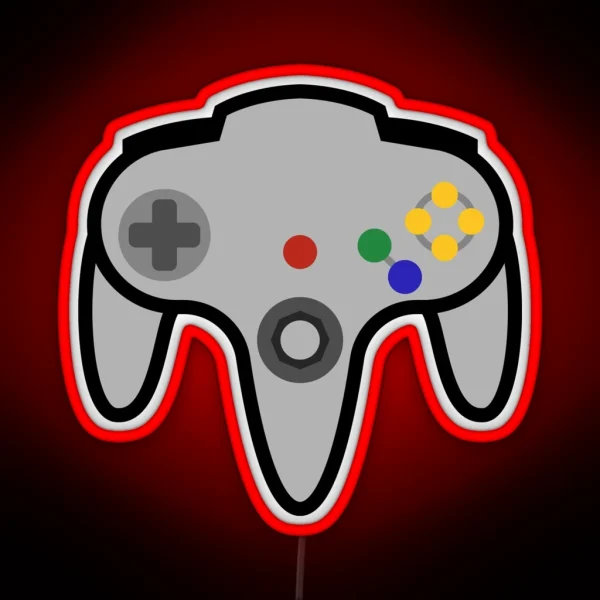 N64 Controller RGB Neon Sign