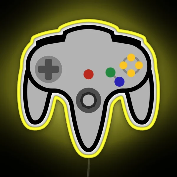 N64 Controller RGB Neon Sign