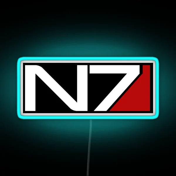 N7 Black RGB Neon Sign