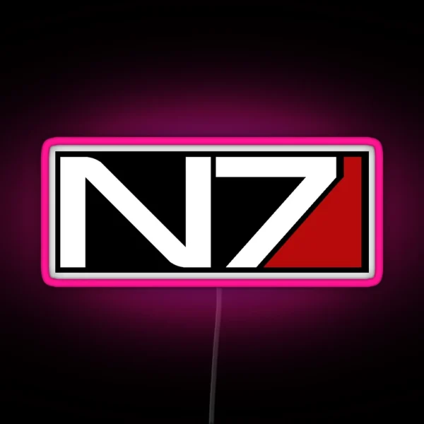 N7 Black RGB Neon Sign