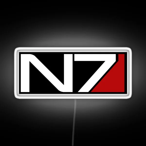 N7 Black RGB Neon Sign