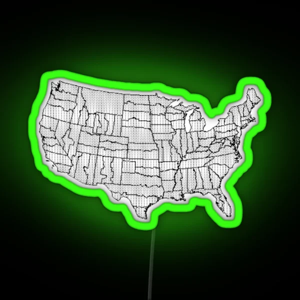 NAD83 State Plane Led RGB Neon Sign