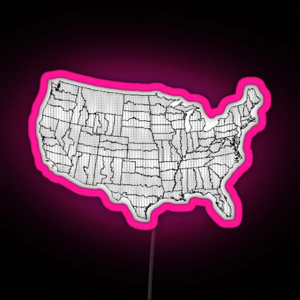 NAD83 State Plane Led RGB Neon Sign