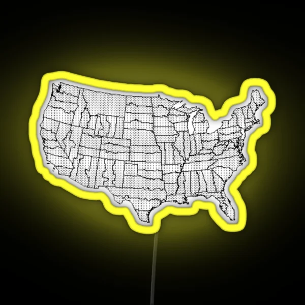 NAD83 State Plane Led RGB Neon Sign