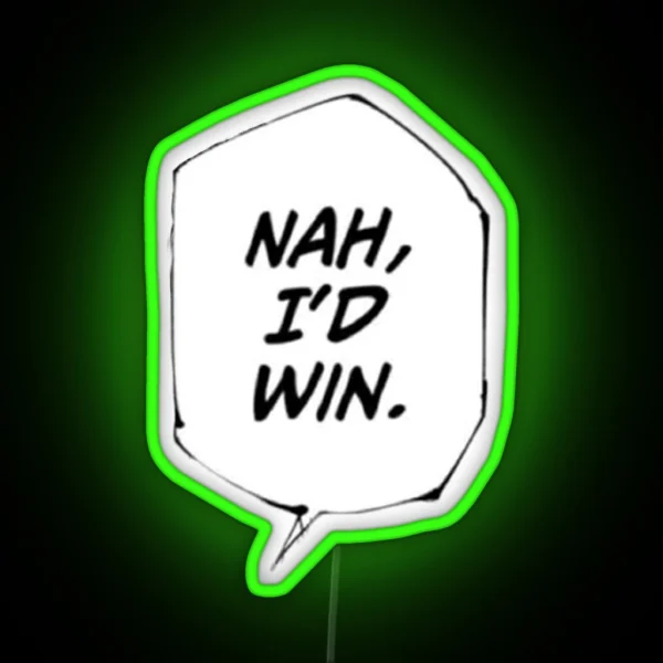 Nah I D Win Jjk Meme RGB Neon Sign