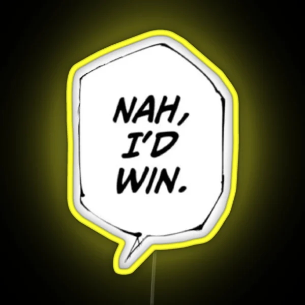 Nah I D Win Jjk Meme RGB Neon Sign