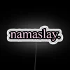 Vibrant LED RGB neon sign with customizable color changing effects