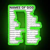 Personalized Names of God Wall Decor with RGB Neon Lighting