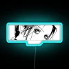 Eye-catching Nana Osaki inspired RGB glowing neon light decoration wall.