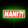 Vibrant Nani RGB Neon Sign Wall Art Decorations for Living Room