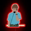 Napoleon Dynamite's iconic quote 'Vote for Pedro' in vibrant RGB