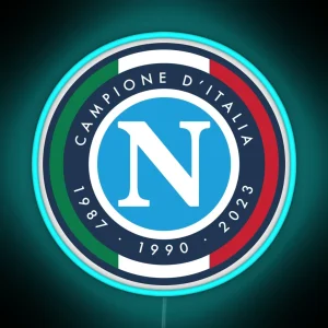 Napoli Campione D Italia 1987 1990 2023 RGB Neon Sign