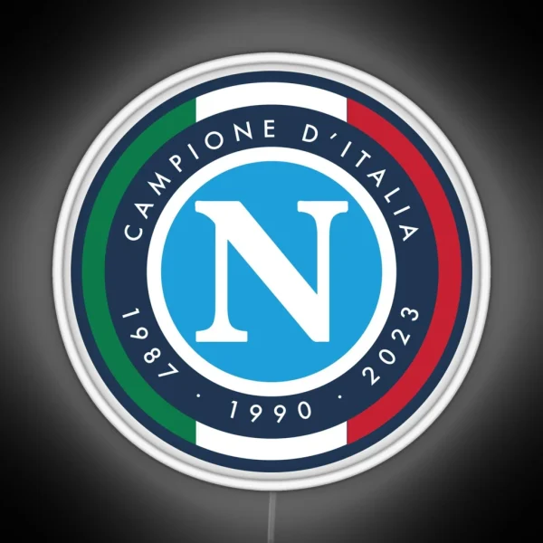 Napoli Campione D Italia 1987 1990 2023 RGB Neon Sign
