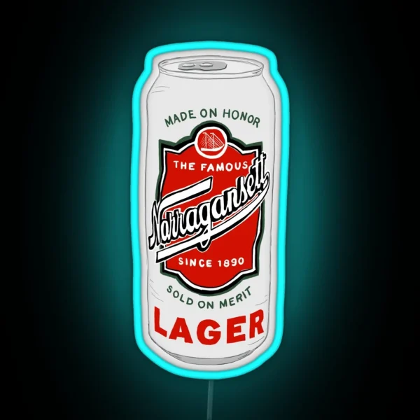Narragansett Beer Logo RGB Neon Sign