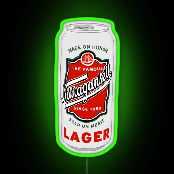 Narragansett Beer Logo RGB Neon Sign