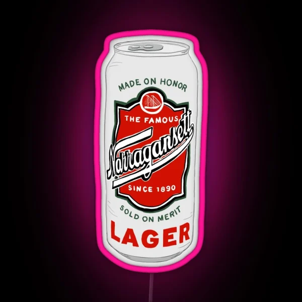 Narragansett Beer Logo RGB Neon Sign