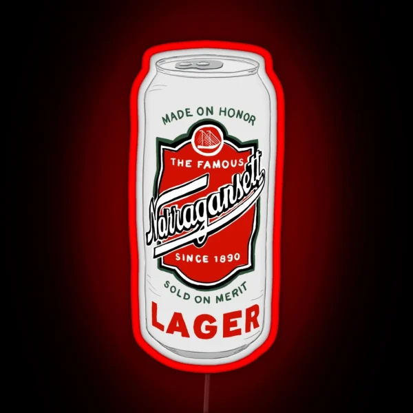 Narragansett Beer Logo RGB Neon Sign