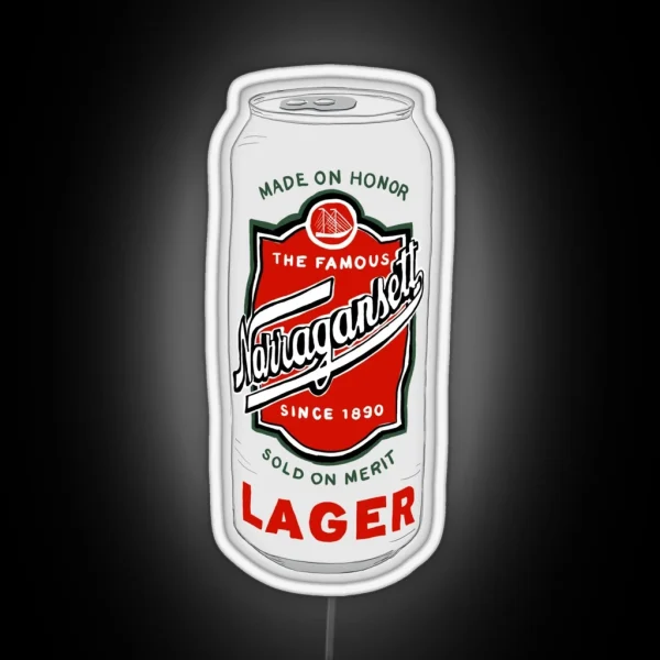 Narragansett Beer Logo RGB Neon Sign