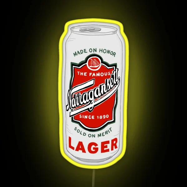 Narragansett Beer Logo RGB Neon Sign