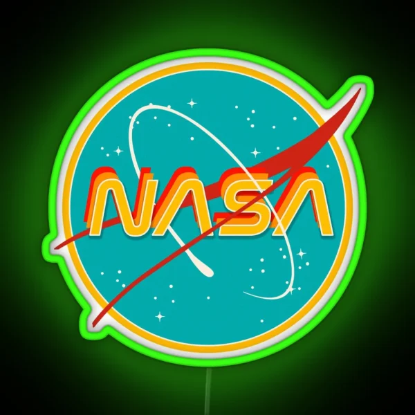 NASA RETRO RGB Neon Sign