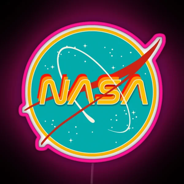 NASA RETRO RGB Neon Sign
