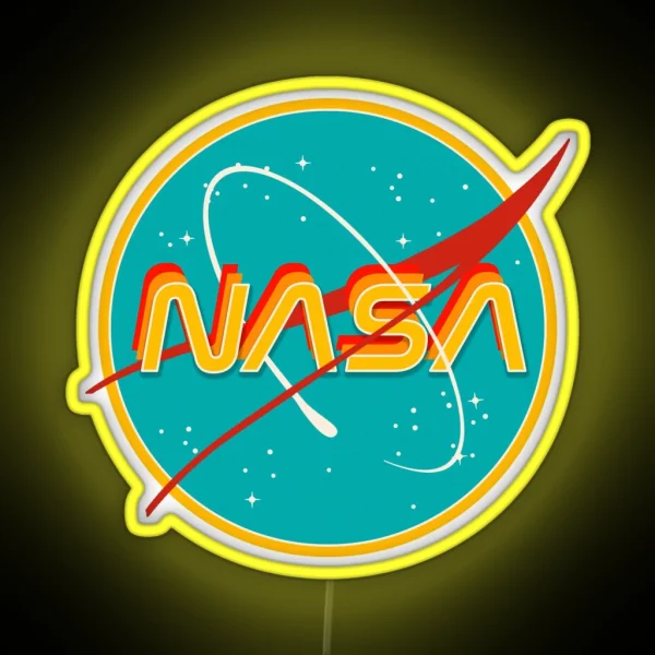 NASA RETRO RGB Neon Sign