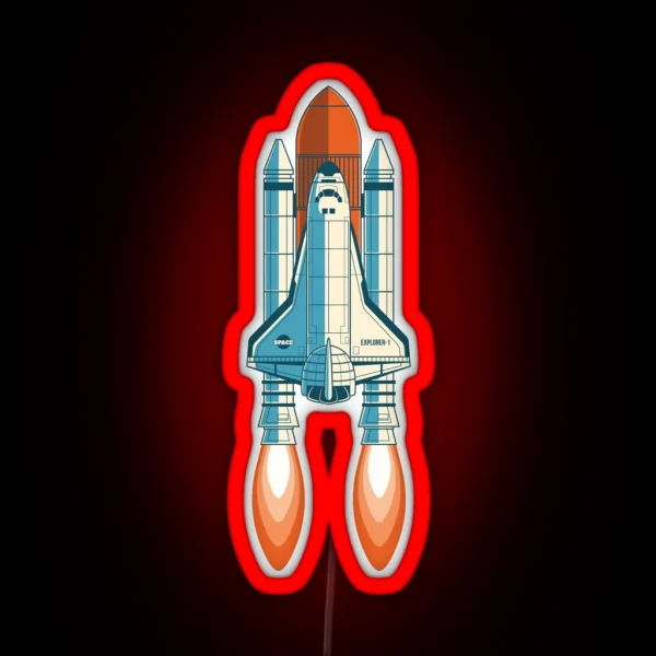 NASA Space Shuttle RGB Neon Sign