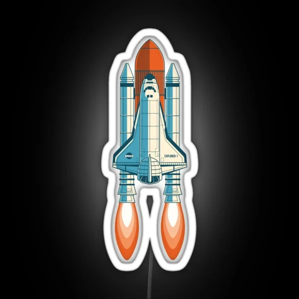 NASA Space Shuttle RGB Neon Sign