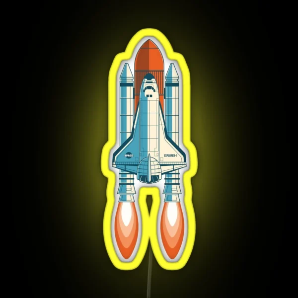 NASA Space Shuttle RGB Neon Sign
