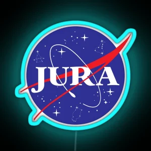 NASA Whisky Parody Jura RGB Neon Sign