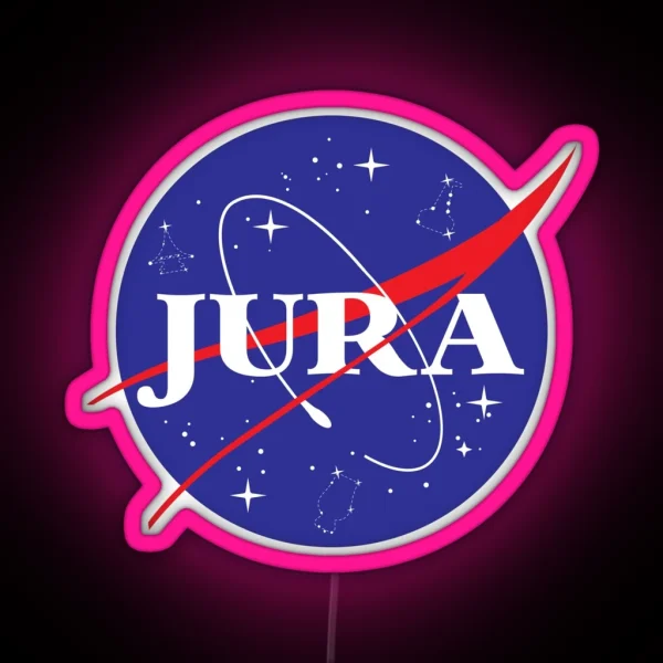 NASA Whisky Parody Jura RGB Neon Sign